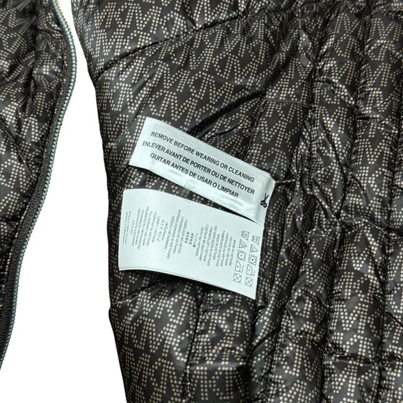 MICHAEL Michael Kors Reversible Packable Hooded Chevron Jacket size S New - Picture 11 of 12